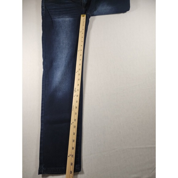 Kancan Dark Wash Skinny Jeans Womens 13 Stretch Denim Blue 29 Inseam - Picture 3 of 12